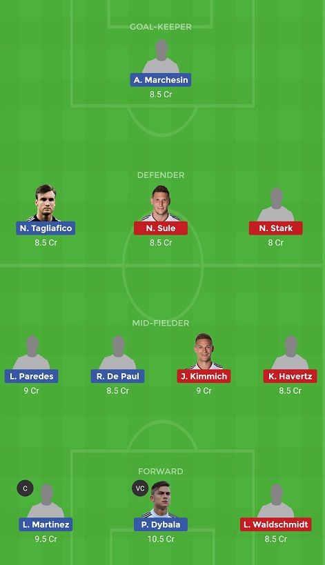 ARG vs GER Dream11