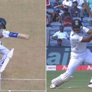 WATCH: Anrich Nortje hits Mayank Agarwal in the helmet; Agarwal follows it with sublime drive