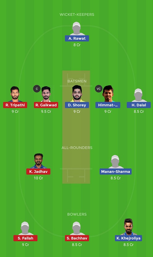DEL Vs MAH Dream11