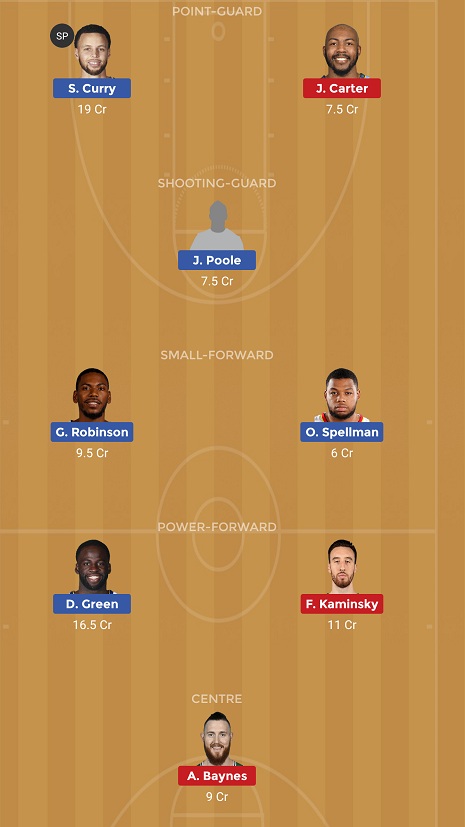 GSW vs PHX Dream11