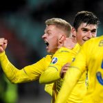 Watch: Oleksandr Zinchencko comically celebrates after Ukraine qualify for Euro 2020