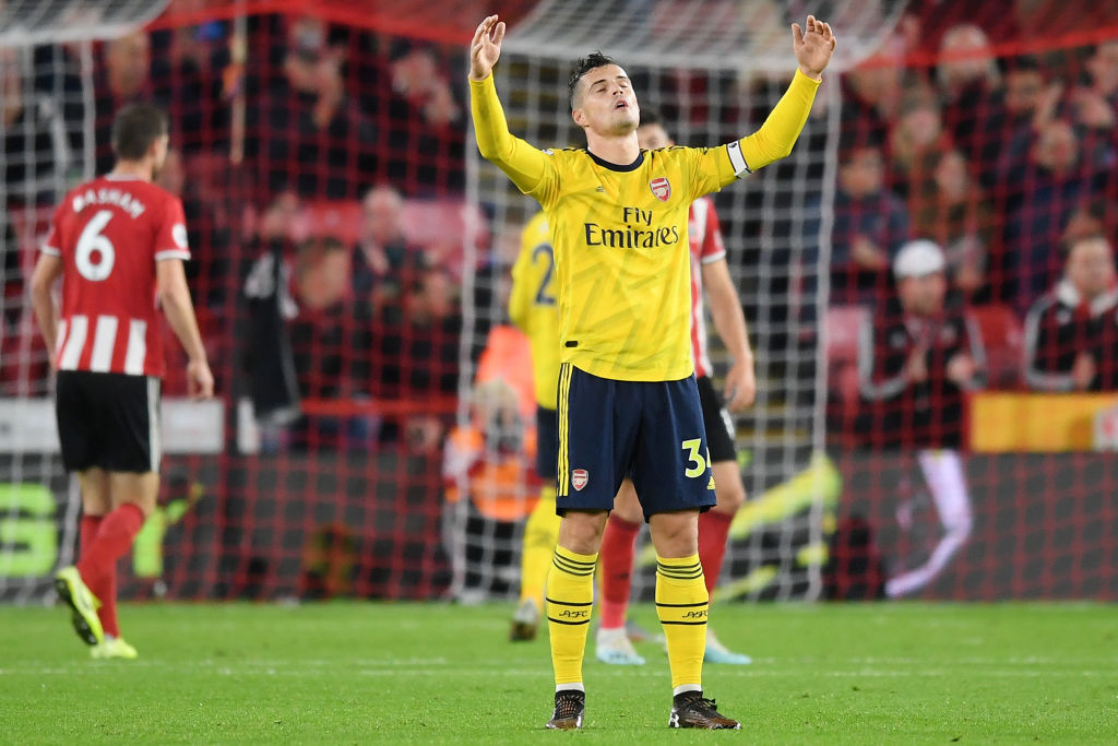 Arsenal captain Granit Xhaka calls out Patrice Evra on his ‘bullsh*t’ comment