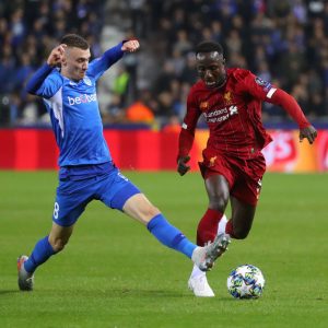 Watch: Naby Keita passes the ball with his back within just 8 seconds in the Genk vs Liverpool match