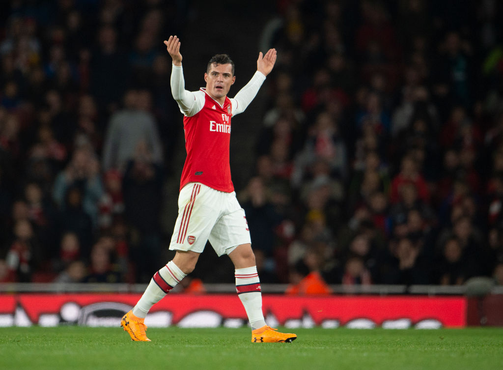 Unai Emery discloses conversation with Granit Xhaka after his angry reaction towards Arsenal fans