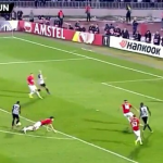 Harry Maguire was made to look like a fool during the match vs Partizan Belgrade