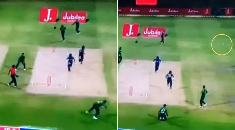 WATCH: Mohammad Hasnain's wayward throw gives an extra run to Danushka Gunathilaka