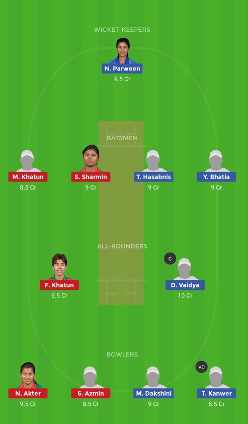 INW-E vs BDW-E Dream11