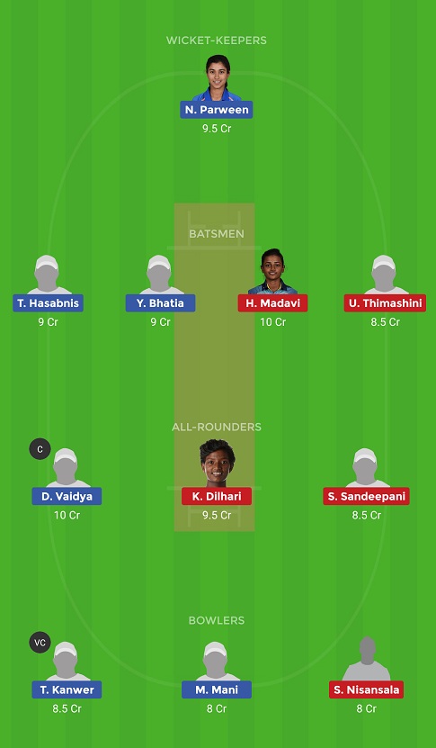 INW-E vs SLW-E Dream11