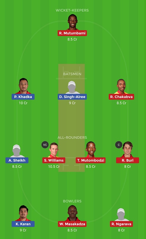 NEP vs ZIM Dream11
