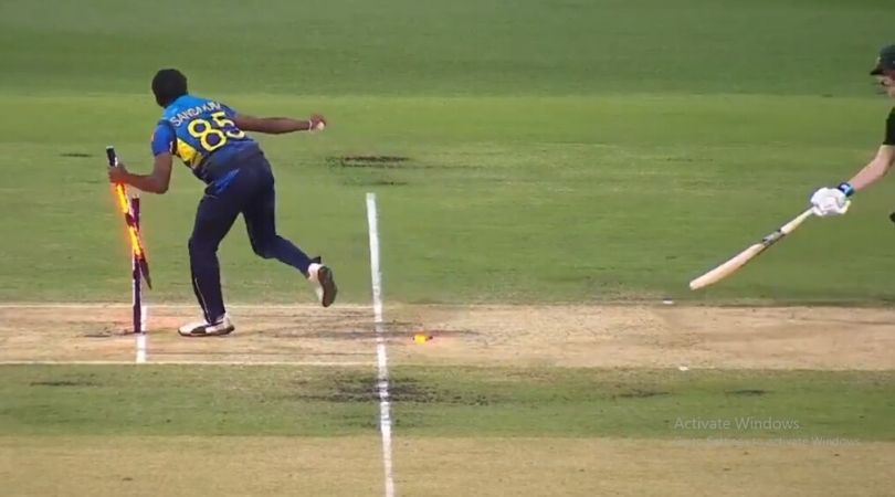 WATCH: Lakshan Sandakan commits blunder to miss Steve Smith's run-out at Gabba
