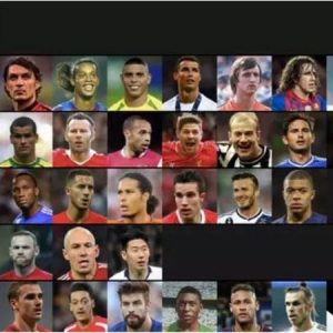 Footballers ranked from GOAT to OVERRATED in a list