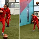 Liverpool players caught playing basketball during recent training session