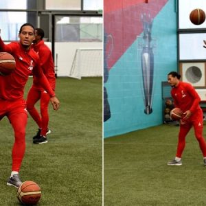 Liverpool players caught playing basketball during recent training session