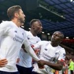 Sadio Mane stops his teammates to celebrate goal against Manchester United in Premier League clash
