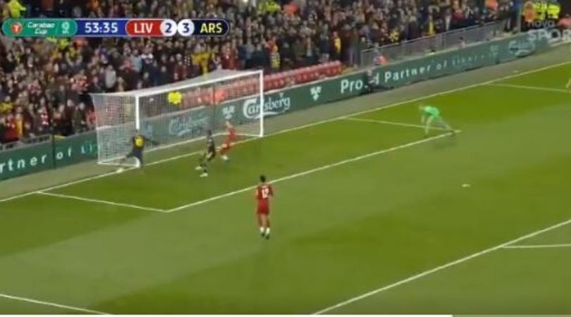 Mesut ozil makes an outrageous performance against Liverpool in League Cup match