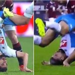 Napoli defender suffers huge injury after landing on head against Torino