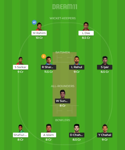 IND vs BAN Dream11 Team Prediction: India vs Bangladesh 2nd T20 Match Squad Updates