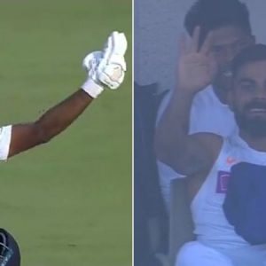 Mayank Agarwal double century: Watch Virat Kohli gestures Agarwal to score triple century in Indore Test