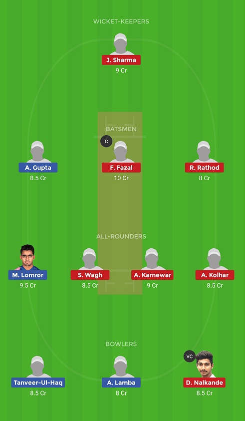 RJS vs VID Dream11