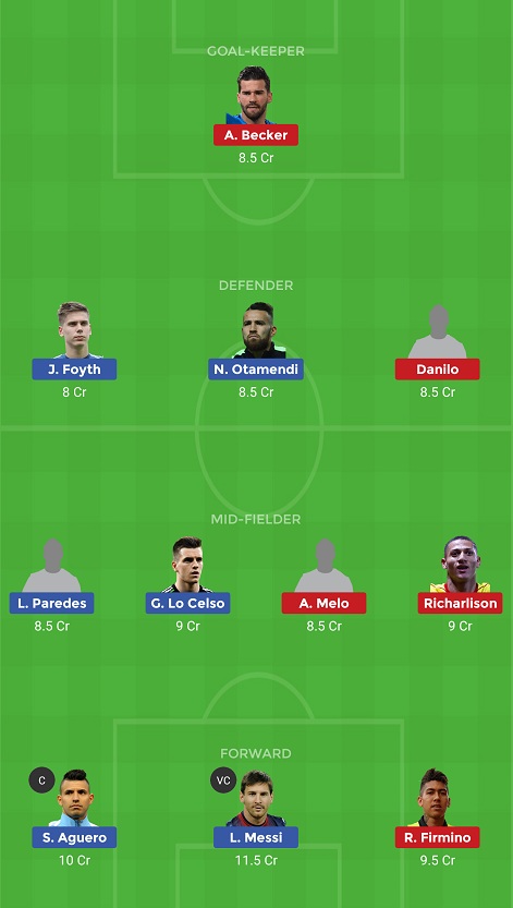 ARG Vs BRZ Dream11