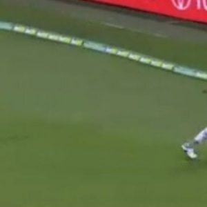 WATCH: Shaheen Shah Afridi kicks ball over boundary rope in shambolic fielding effort vs Australia