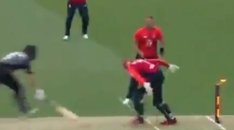 WATCH: Sam Billings emulates MS Dhoni to run-out Ross Taylor in Auckland T20I