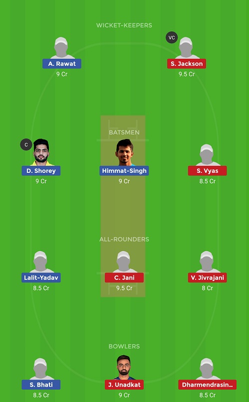 DEL vs SAU Dream11