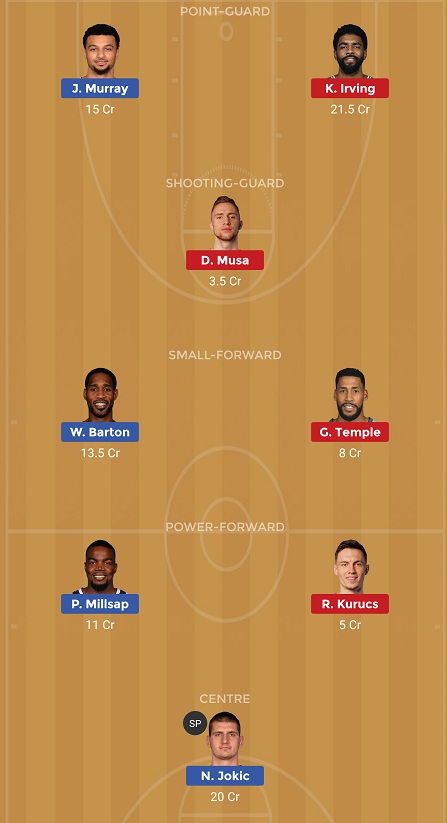 DEN vs BKN Dream11