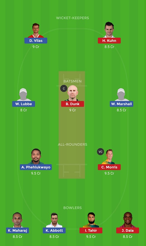 DUR Vs NMG Dream11