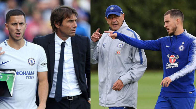 Eden Hazard takes a dig at Chelsea training sessions