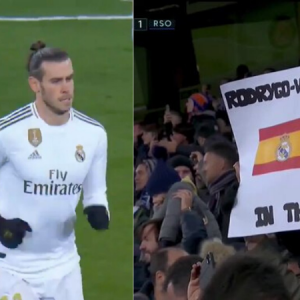 Gareth Bale greeted with boos on his Real Madrid return after Wales flag controversy