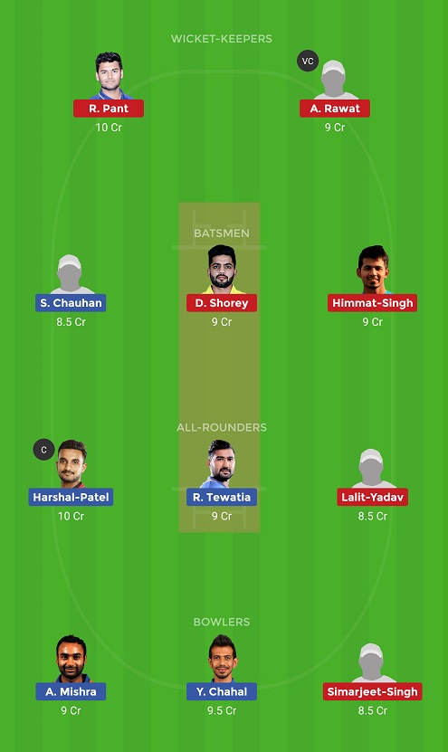 HAR Vs DEL Dream11