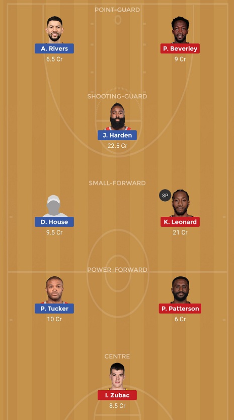 HOU vs LAC Dream11