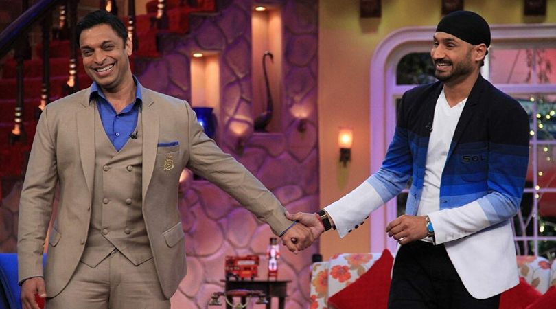 Shoaib Akhtar hilariously replies to Harbhajan Singh's tweet on his second son