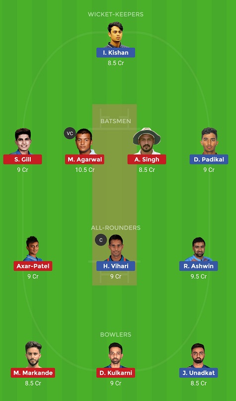 IN-A vs IN-C Dream11