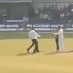 WATCH: Invader crosses boundary to meet Virat Kohli in Indore Test