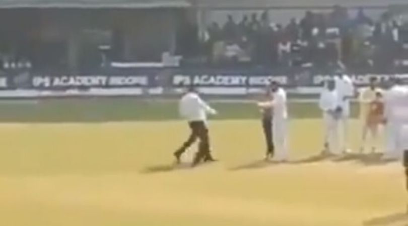 WATCH: Invader crosses boundary to meet Virat Kohli in Indore Test