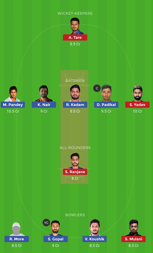 KAR Vs MUM Dream11