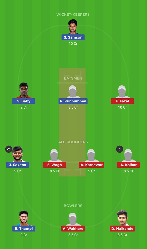 KER vs VID Dream11