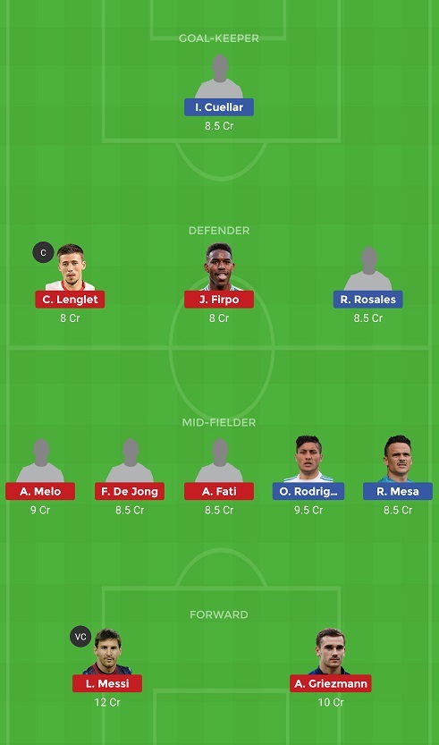 LEG Vs BAR Dream11