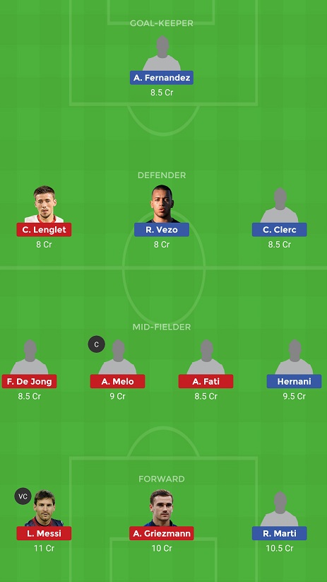 LET vs BAR Dream11