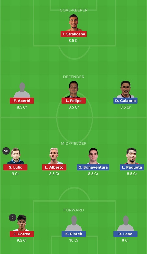 MIL vs LAZ Dream11