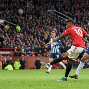 Marcus Rashford produces miss of the season minutes after scoring a banger vs Brighton
