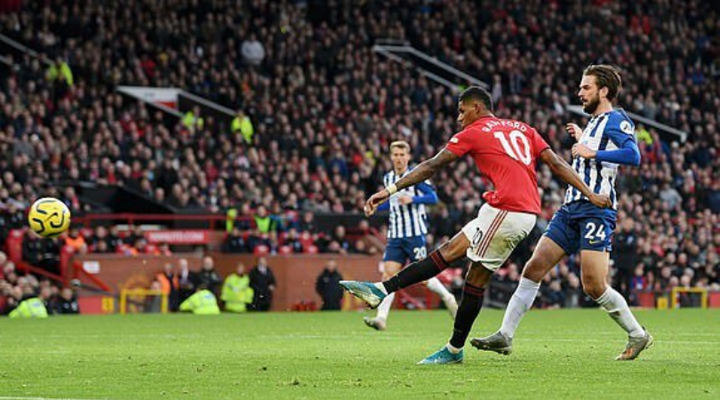 Marcus Rashford produces miss of the season minutes after scoring a banger vs Brighton