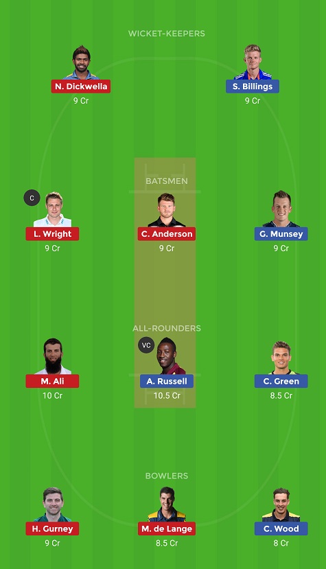 NOR vs TAB Dream11