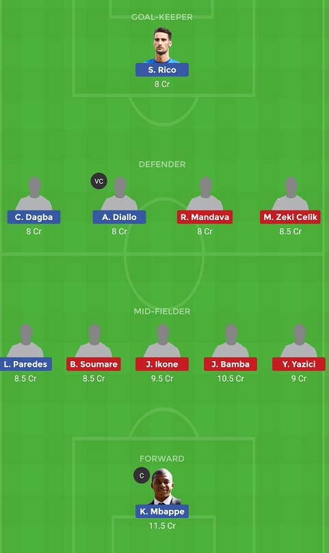 PSG Vs LIL Dream11