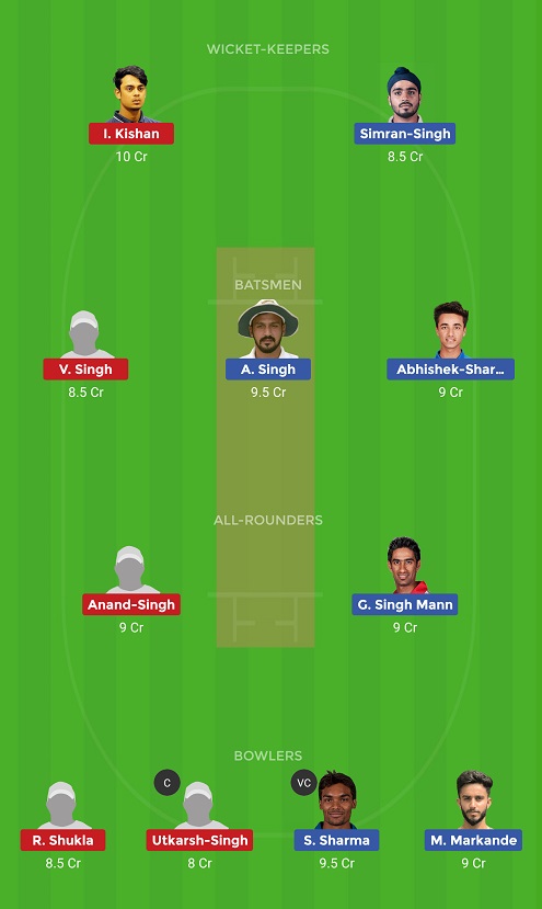 PUN Vs JHA Dream11