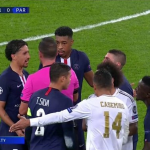 Real Madrid vs PSG VAR Controversy Thibaut Courtois sent off with a red card only for VAR to give Los Blancos a free kick