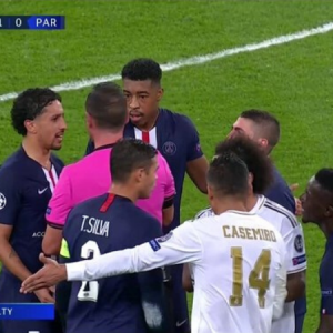 Real Madrid vs PSG VAR Controversy Thibaut Courtois sent off with a red card only for VAR to give Los Blancos a free kick