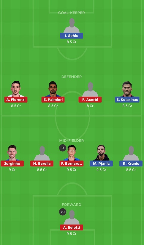 BHZ vs ITA Dream11
